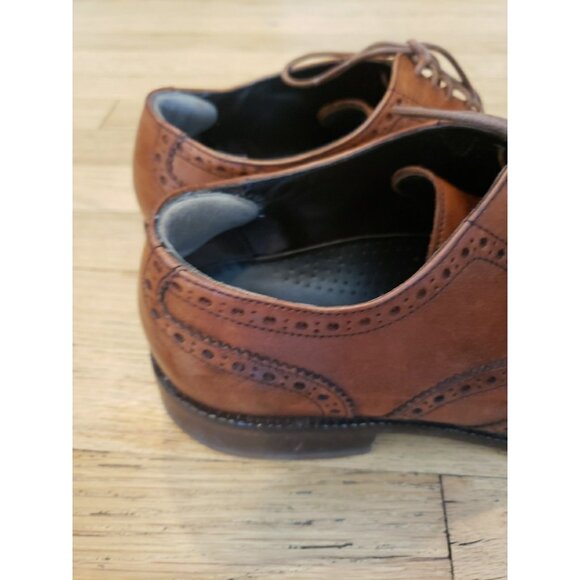 COLE HAAN Men\'s Oxford Shoes Sz 9 Williams Wingtip British Tan Leather main image 2